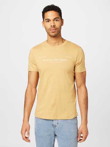 TOM TAILOR DENIM Shirt in Brown: front