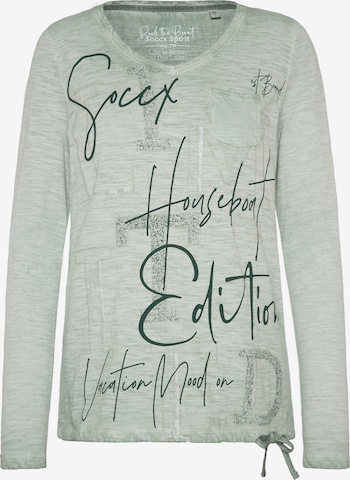 Soccx Shirt 'Rock the Boat' in Grau: predná strana