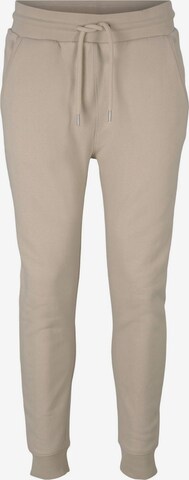 TOM TAILOR DENIM Tapered Broek in Beige: voorkant