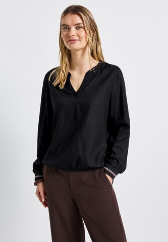 STREET ONE Blouse in Black: front