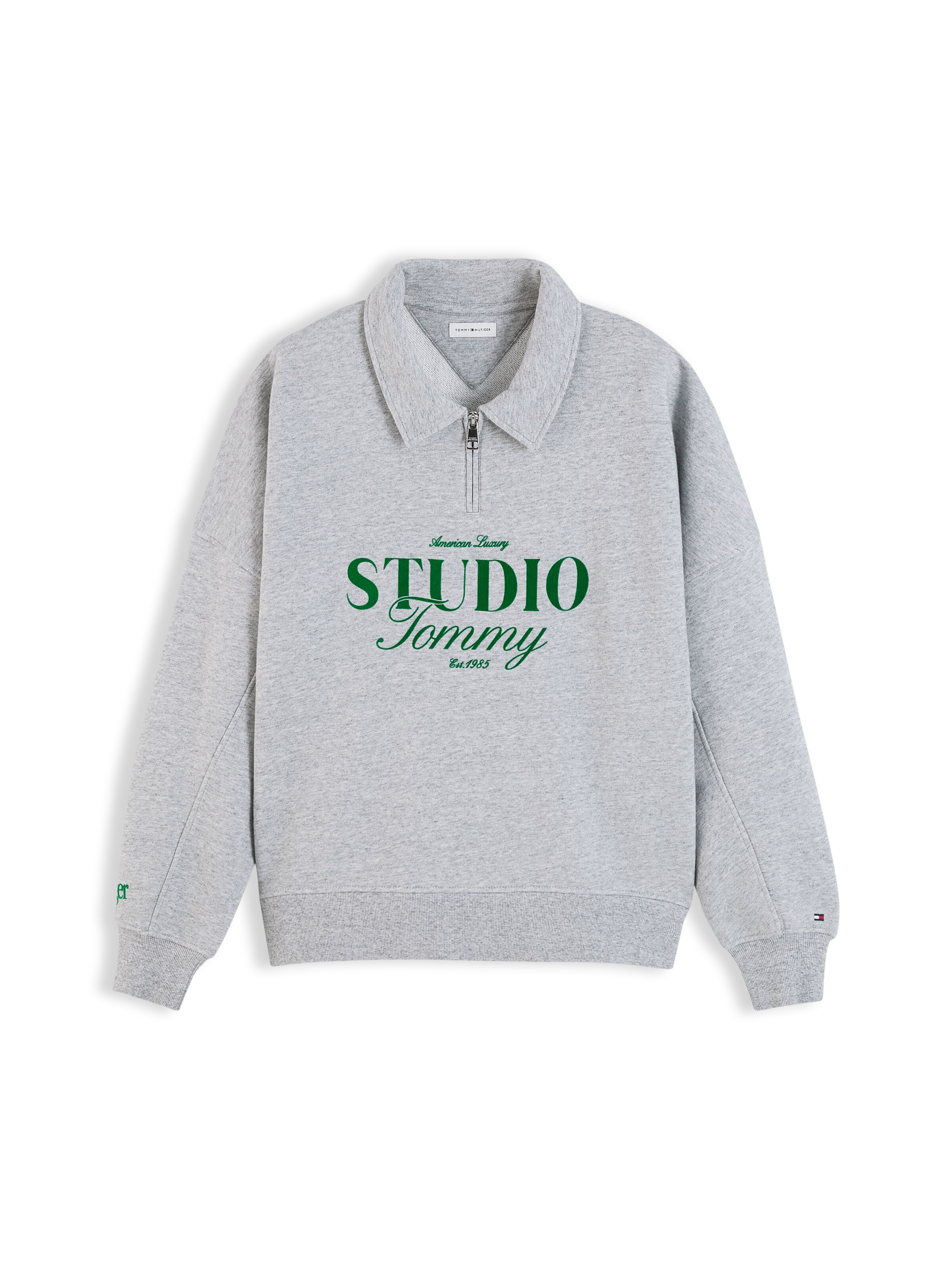 Sweat-shirt 'STUDIO TOMMY' TOMMY HILFIGER en gris : devant