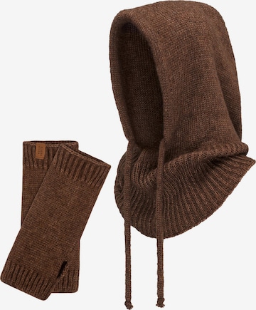 Bonnet '70110 Set' Vivisence en marron : devant