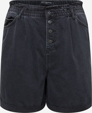 ONLY Carmakoma Regular Pressveckade jeans 'Luba' i svart: framsida