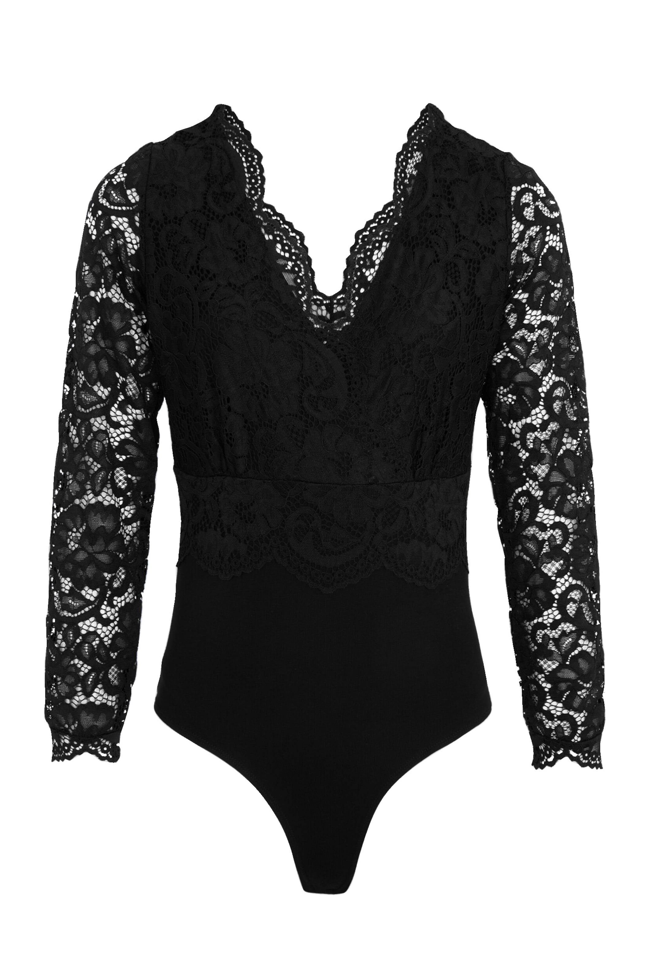 Morgan Shirt bodysuit '262-TEANA' in Black: front