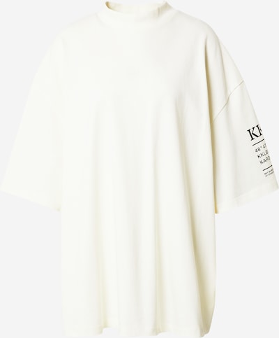 Karo Kauer Camisa oversized em preto / branco, Vista do produto