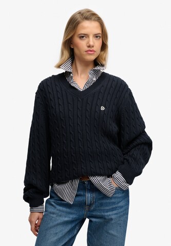 Superdry Trui in Blauw: voorkant