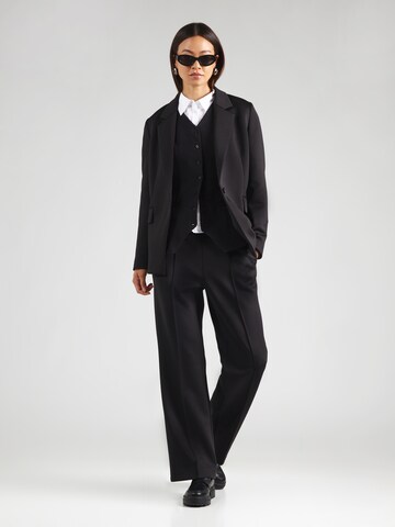 Wide leg Pantaloni di s.Oliver BLACK LABEL in nero
