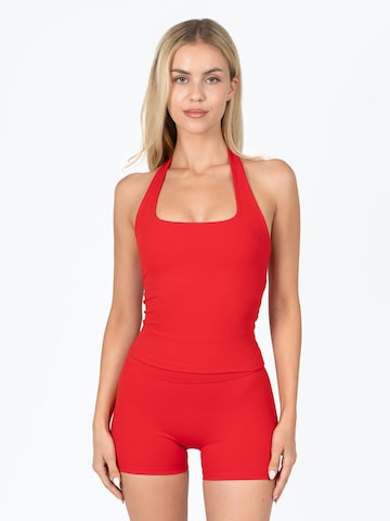 dayr Sports Top 'Halter Tank Top' in Red: front