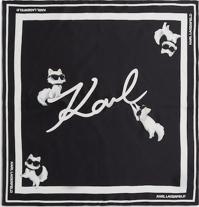 Karl Lagerfeld Ručnik 'Ikon' u crna / bijela, Pregled proizvoda