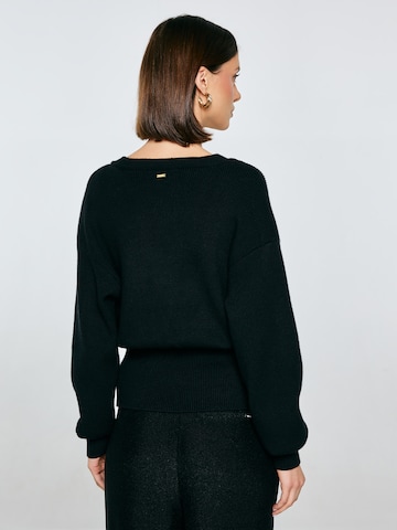 BIG STAR Strickjacke 'GOLDI' in Schwarz