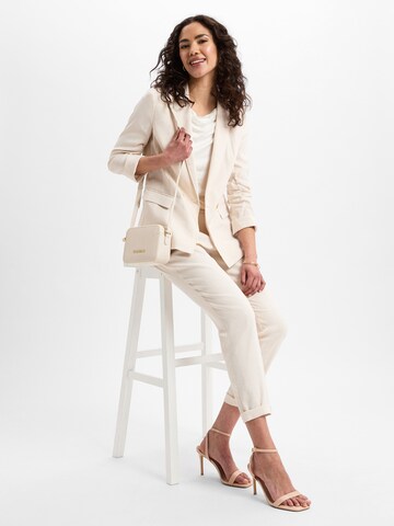 Marc Cain Regular Pleat-front trousers in Beige