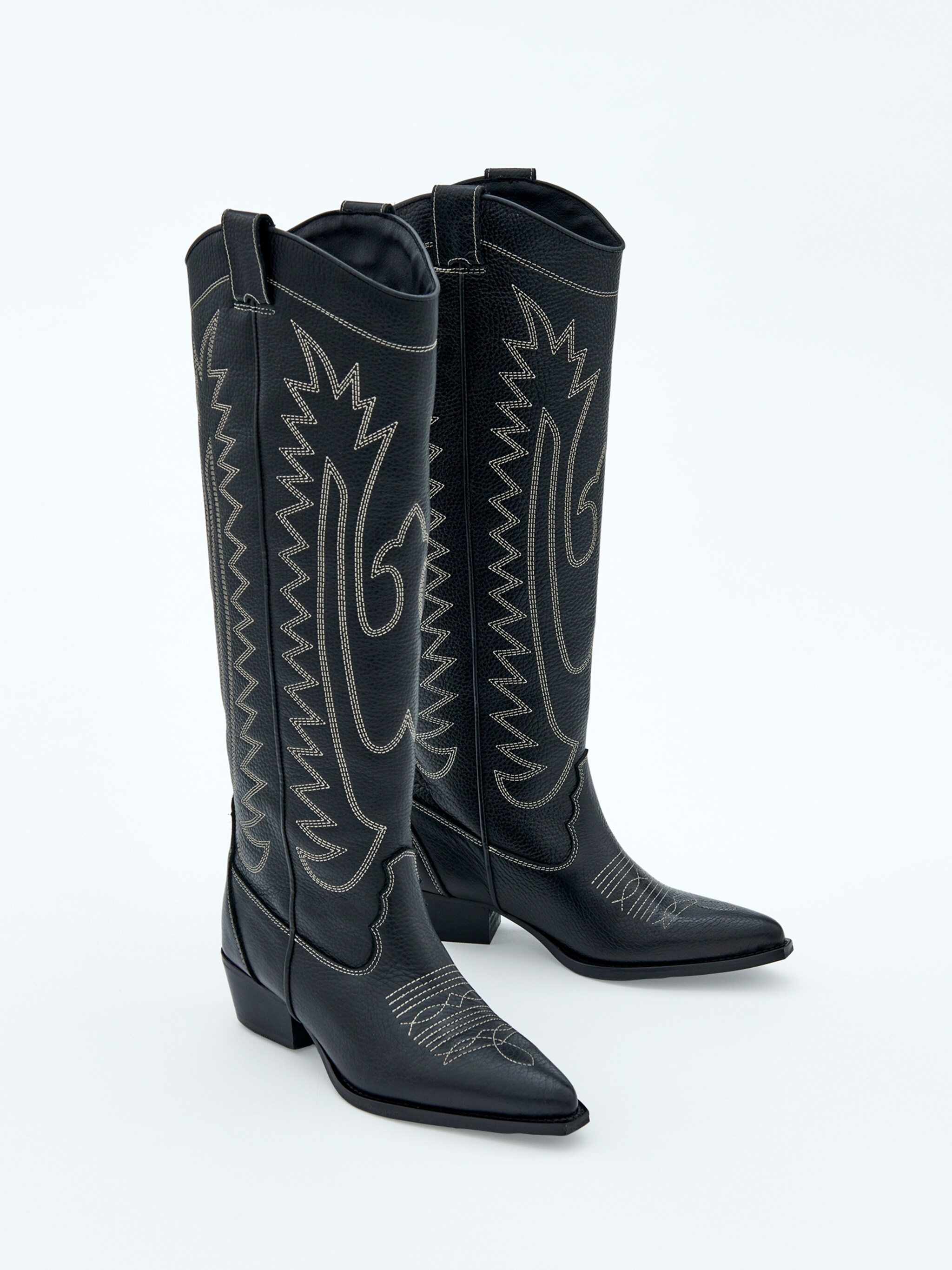 EDITED Producten Cowboylaarzen 'Tugce' Zwart