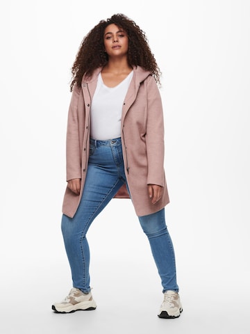 Manteau mi-saison 'Sedona' ONLY Carmakoma en rose