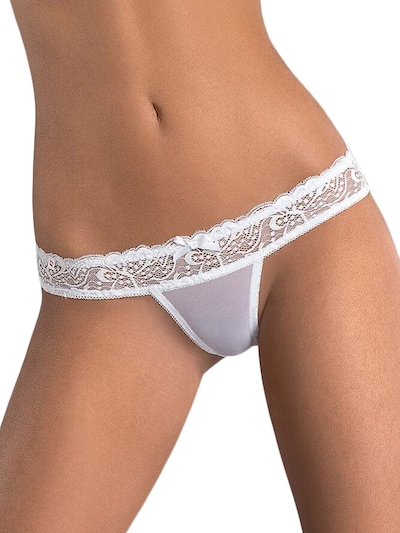 Obsessive String 'Papilio thong' in weiß, Produktansicht