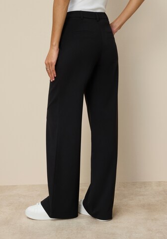 Tamaris Wide leg Pleat-Front Pants in Black