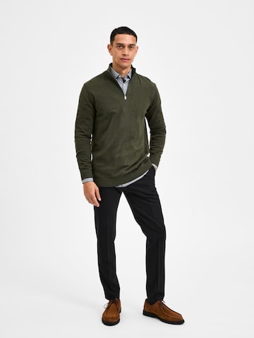 SELECTED HOMME Regular fit Trui 'Berg' in Groen