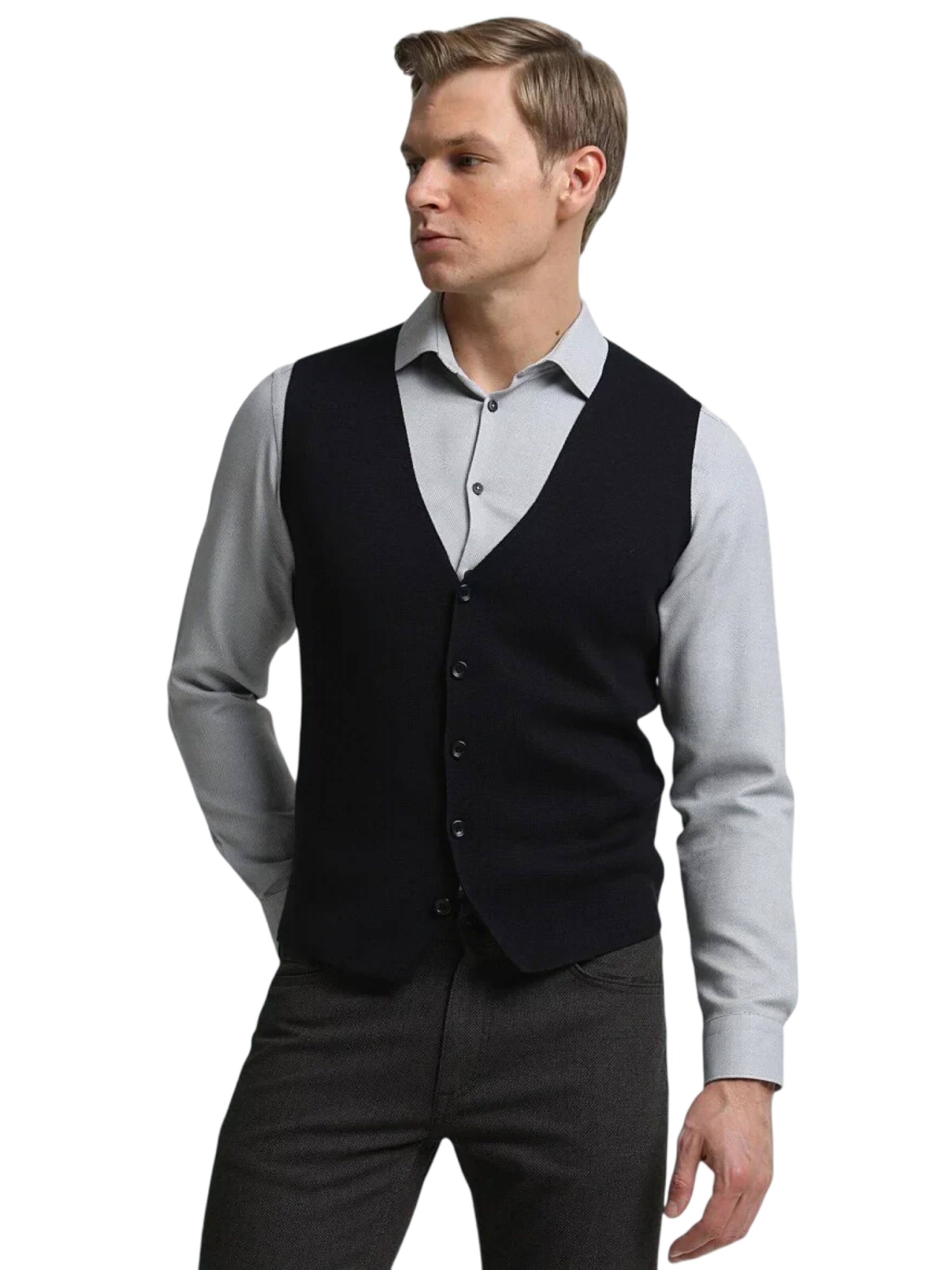 KİP Weste in Blau: Vorderseite