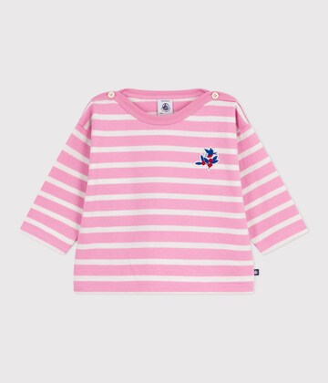 PETIT BATEAU T-shirt 'MARINIERE' i rosa: framsida
