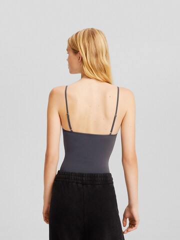 Bershka Shirt body in Grijs