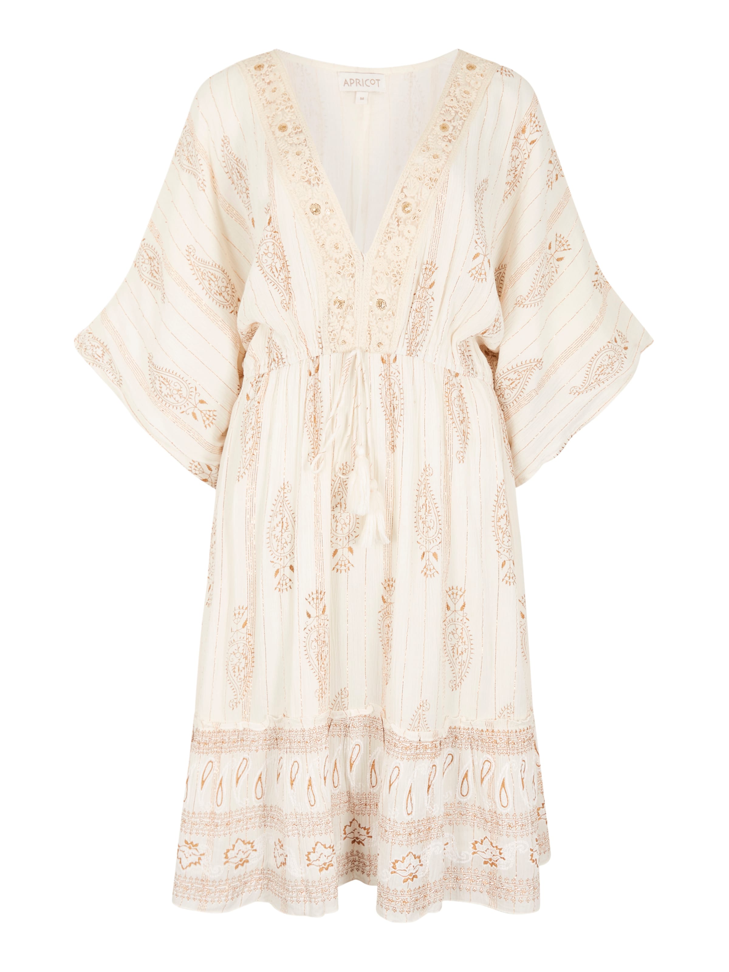 Apricot Jurk ' ' in Beige: voorkant