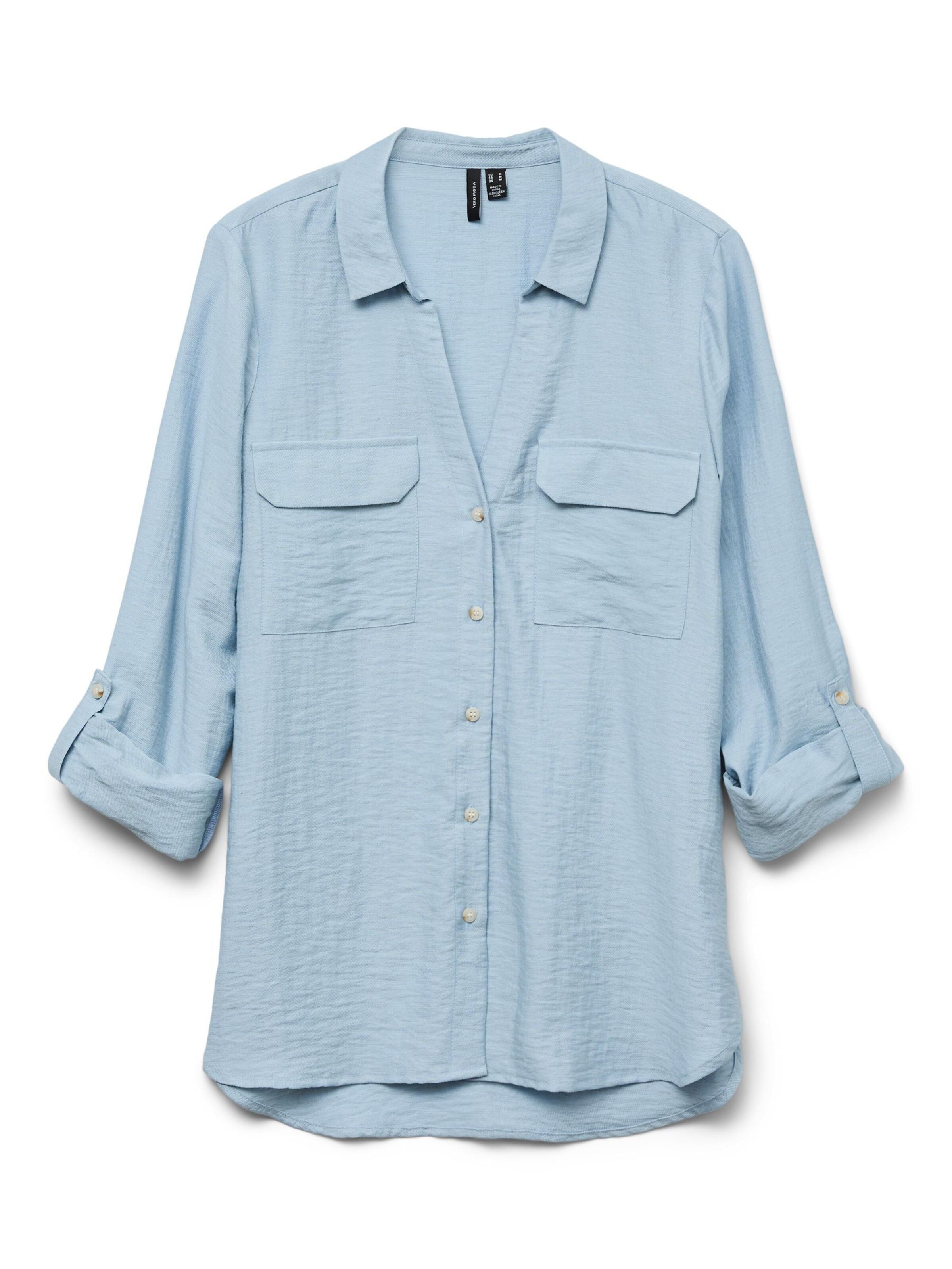 Chemisier 'VMRAY' VERO MODA en bleu : devant