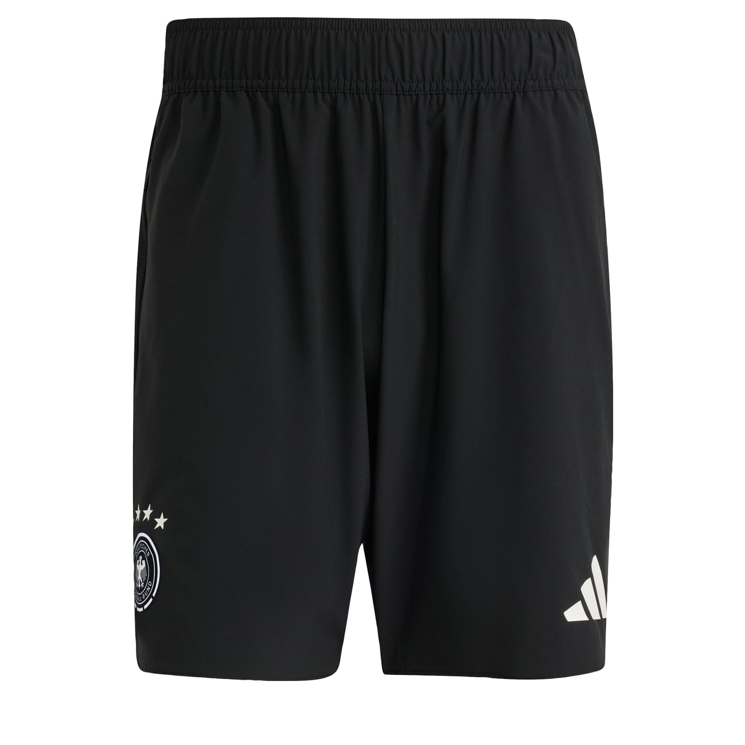 ADIDAS PERFORMANCE Loosefit Sportbroek 'Deutschland Tiro' in Zwart: voorkant