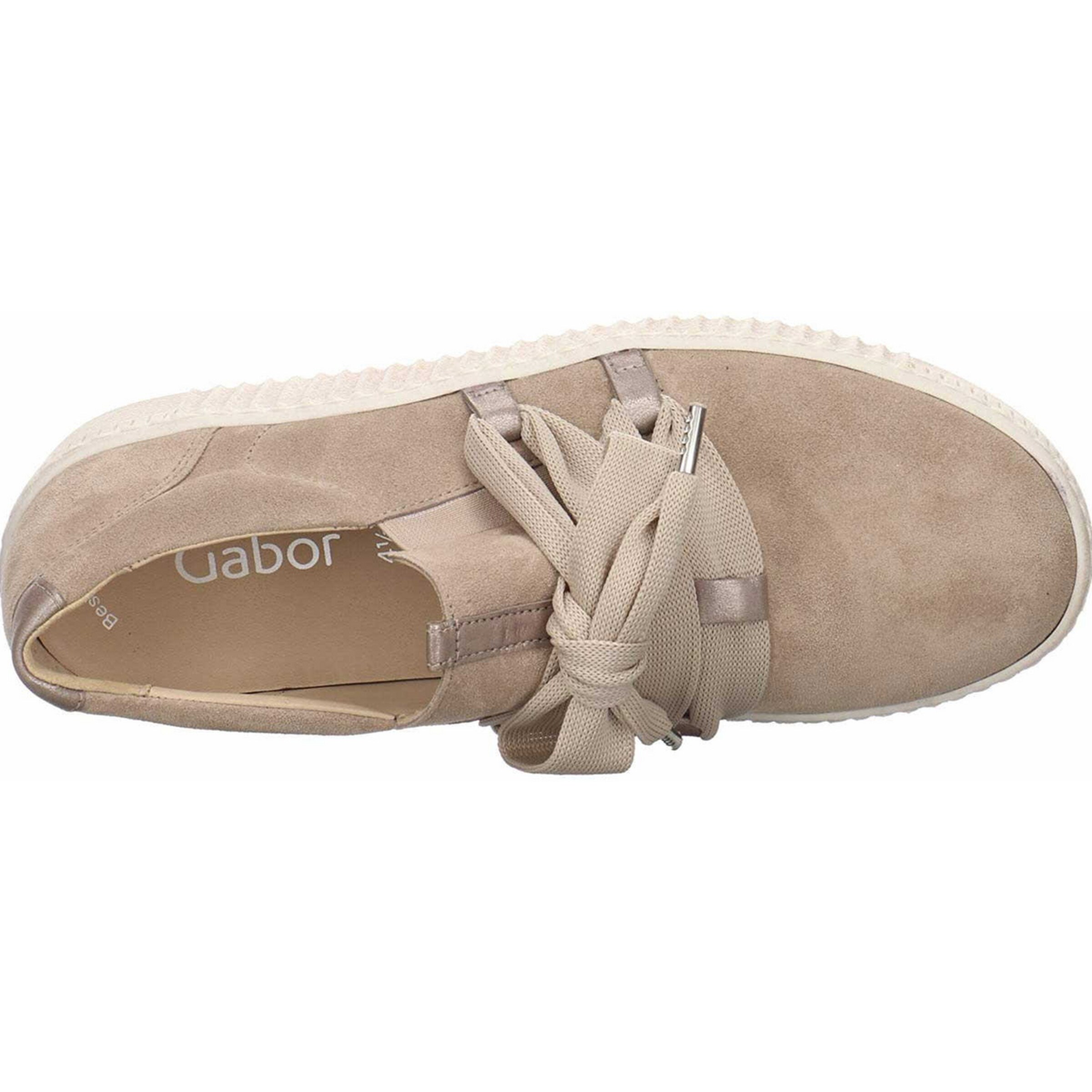 GABOR Platform trainers in Beige