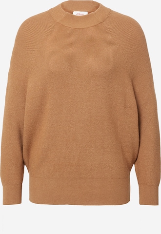 s.Oliver Sweater in Brown: front