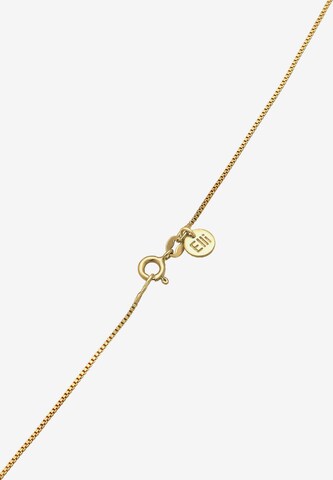 ELLI PREMIUM Halskette Dreieck, Edelsteinkette in Gold