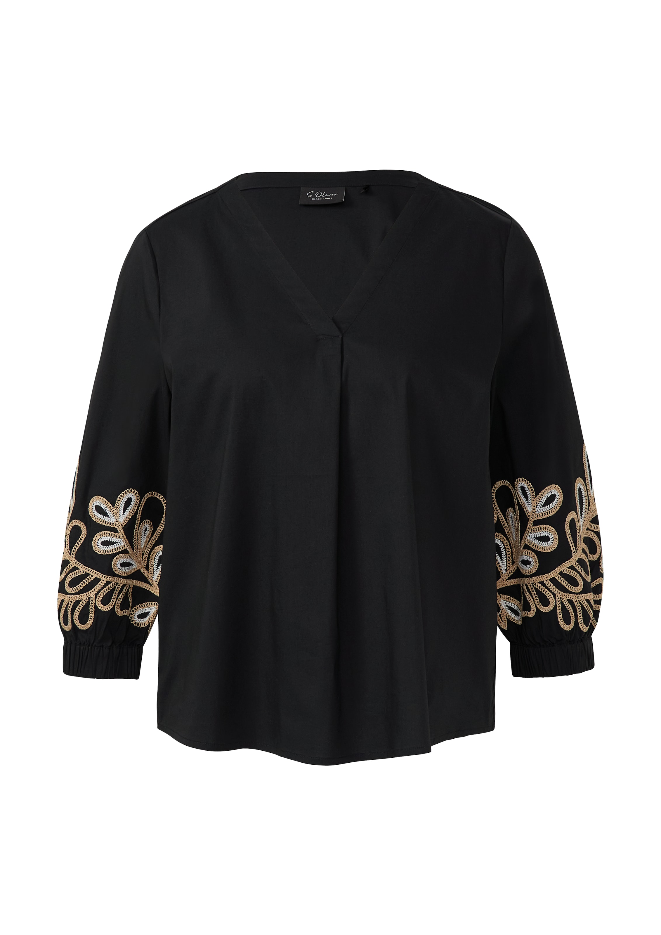 s.Oliver BLACK LABEL Bluse in Schwarz: Vorderseite
