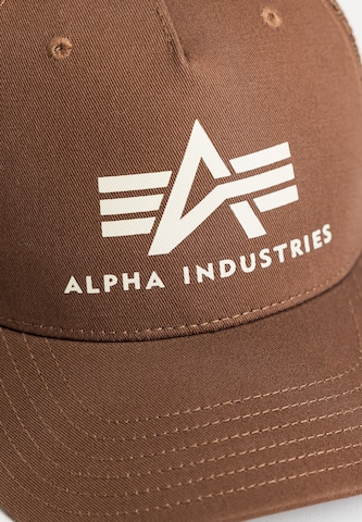Cappello da baseball di ALPHA INDUSTRIES in marrone