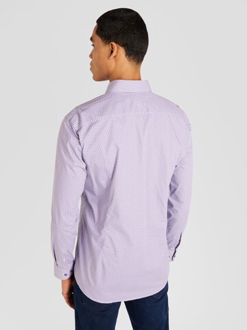 Coupe slim Chemise 'HANK' BOSS en violet