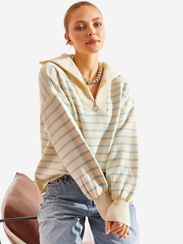Pull-over 'Pullover' Bianco Lucci en beige