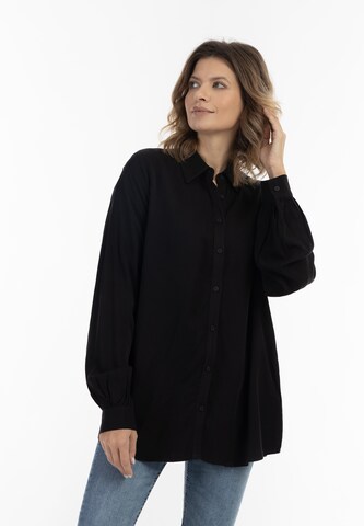 usha BLUE LABEL Bluse in Schwarz: predná strana