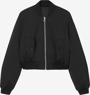 Veste mi-saison Pull&Bear en noir : devant