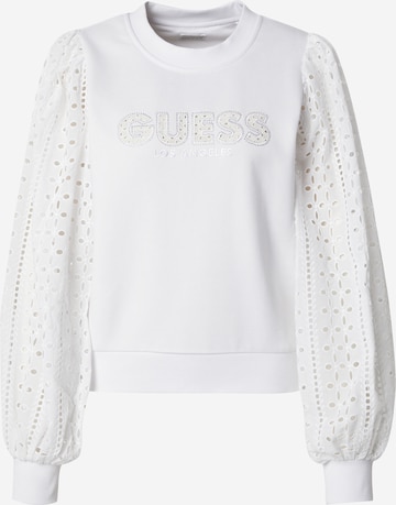 Sweat-shirt 'SANGALLO' GUESS en blanc : devant