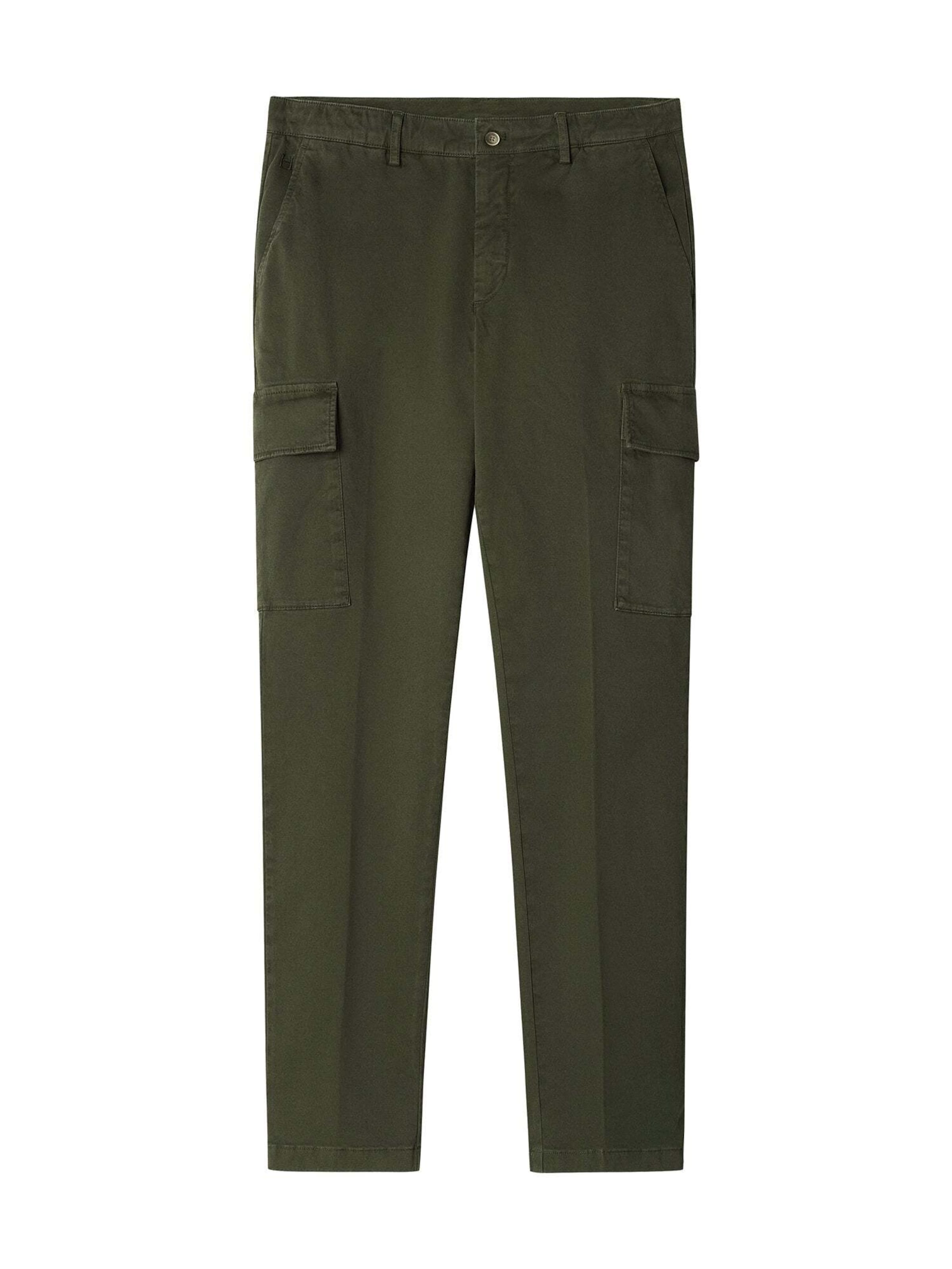 Loosefit Pantaloni cargo di Hackett London in verde: frontale