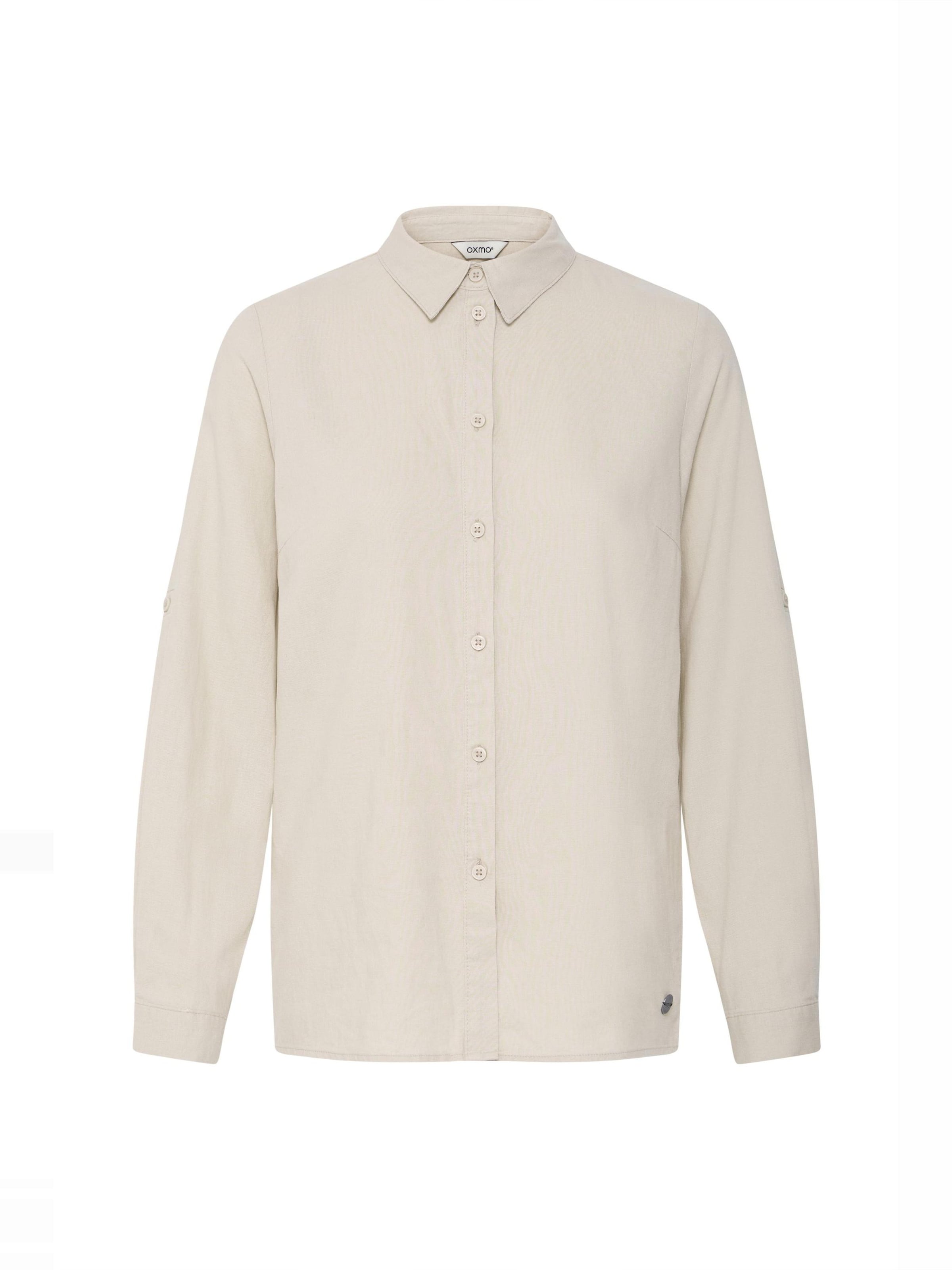 Camicia da donna ' OXAlfas ' di Oxmo in beige: frontale
