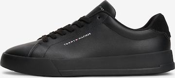 Baskets basses 'Court Ess' TOMMY HILFIGER en noir : devant