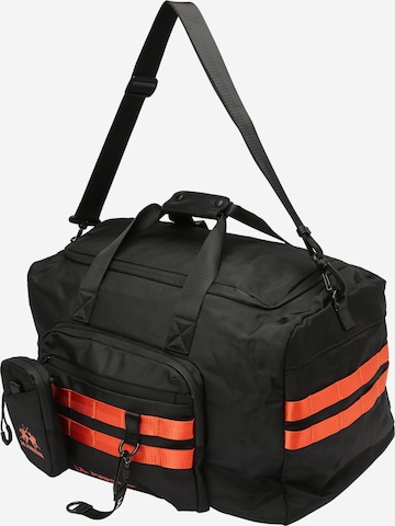 La Martina Travel bag 'ABIEL' in Black: front