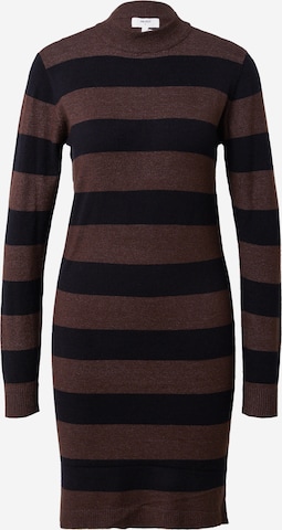 OBJECT Knitted dress 'Thess' in Brown: front