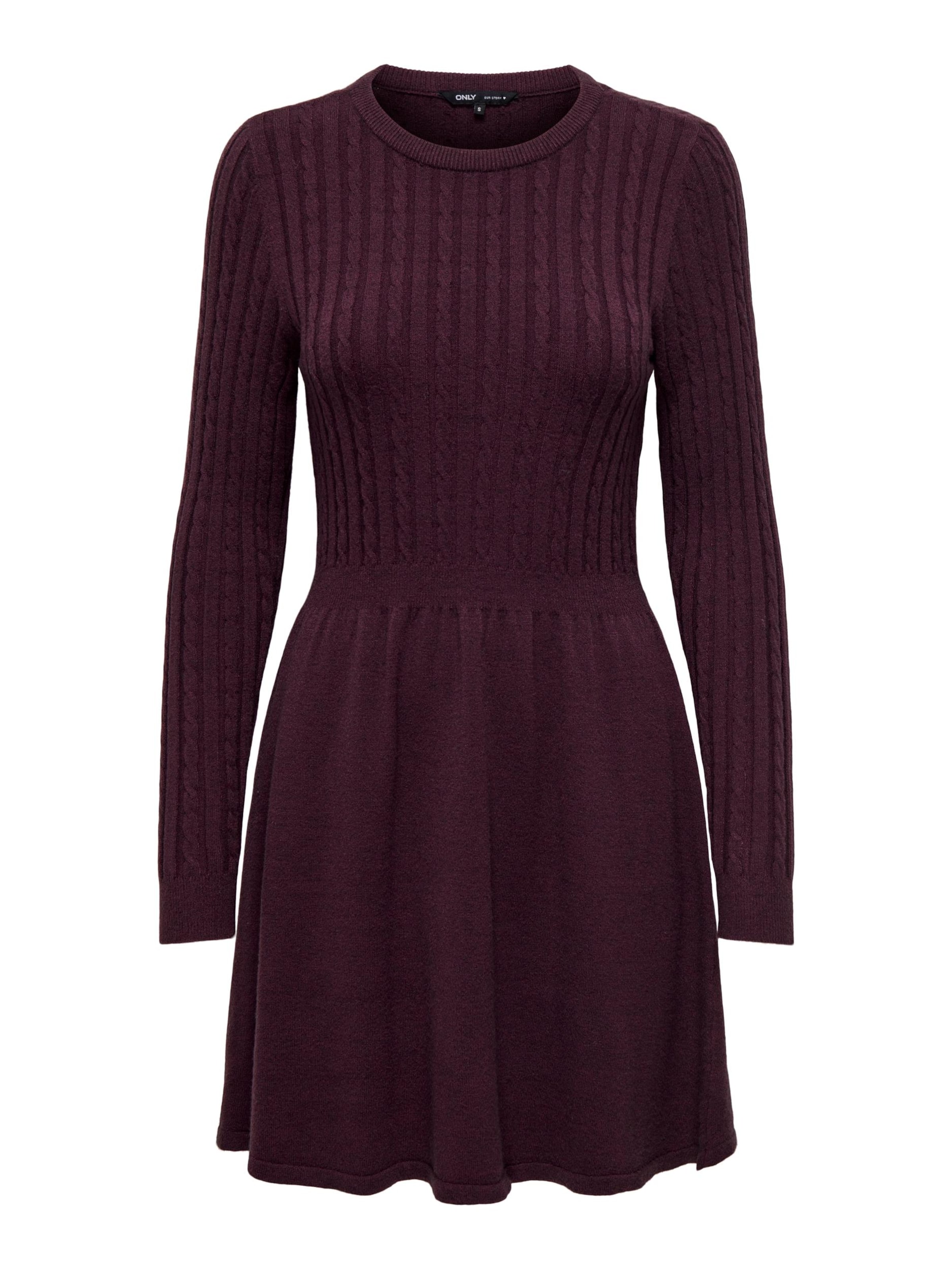 ONLY Pletené šaty 'ONLFia' - Červená: predná strana