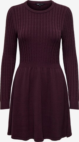 ONLY Knitted dress 'Fia' in Red: front