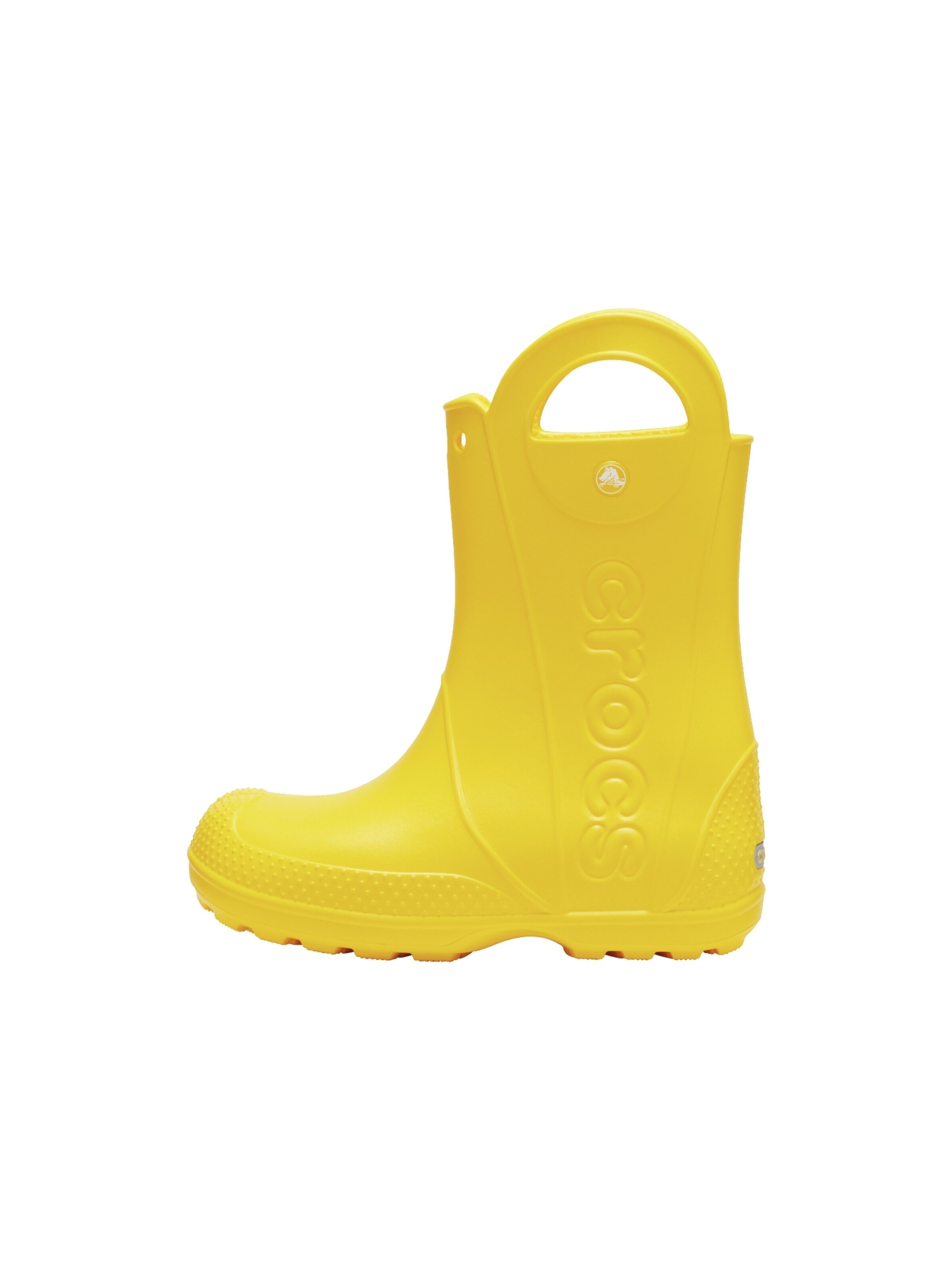 Stivale di Crocs in giallo: frontale