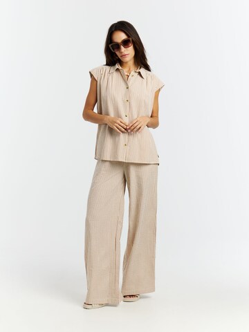 PROTEST Shirt 'PRTPeacy' in Braun