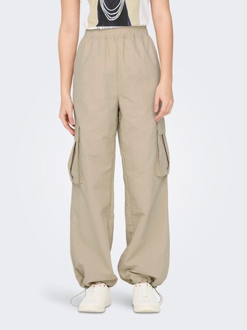 ONLY Loose fit Cargo Pants 'KARIN' in Beige: front
