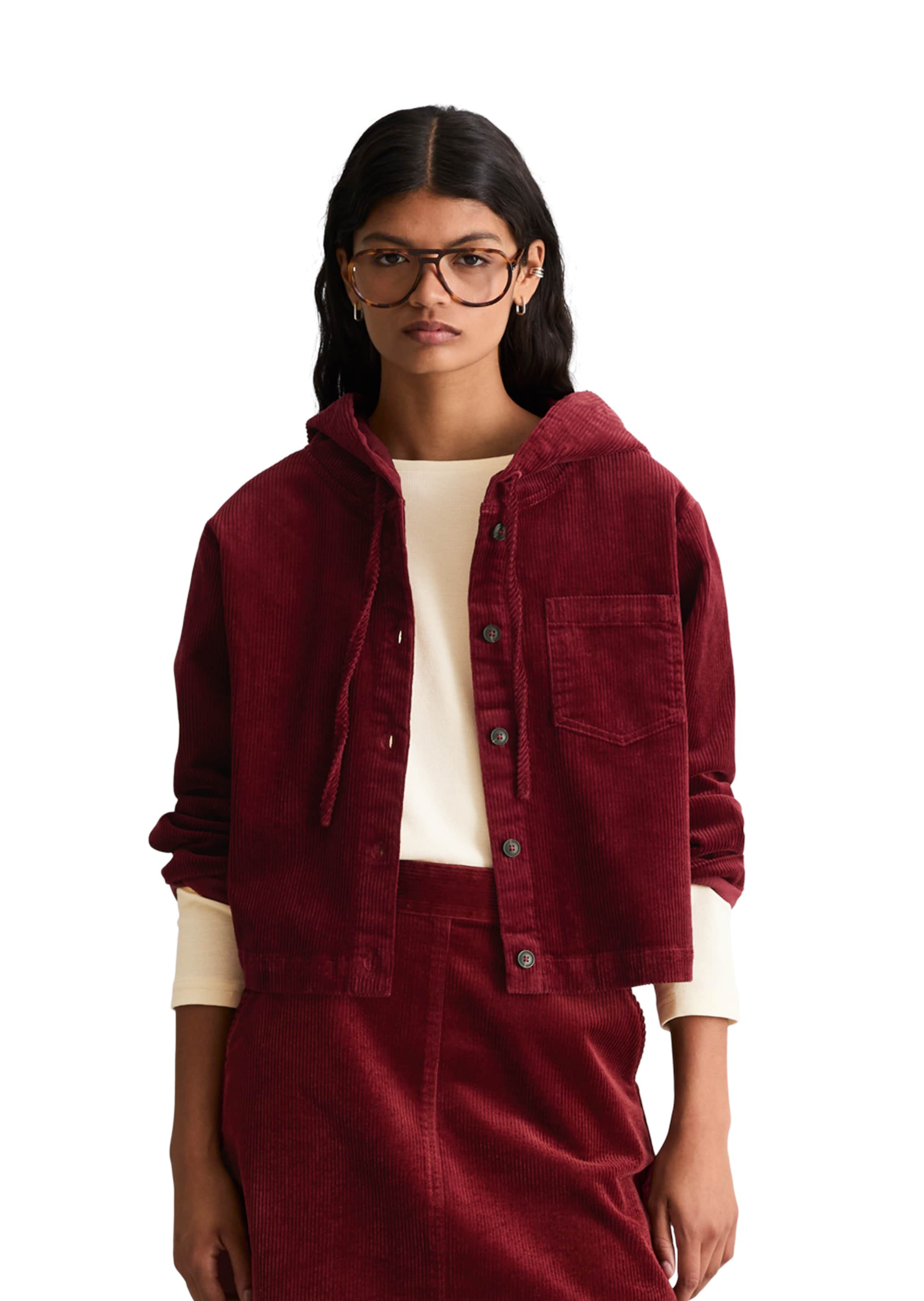 Marc O'Polo DENIM Tussenjas in Rood: voorkant