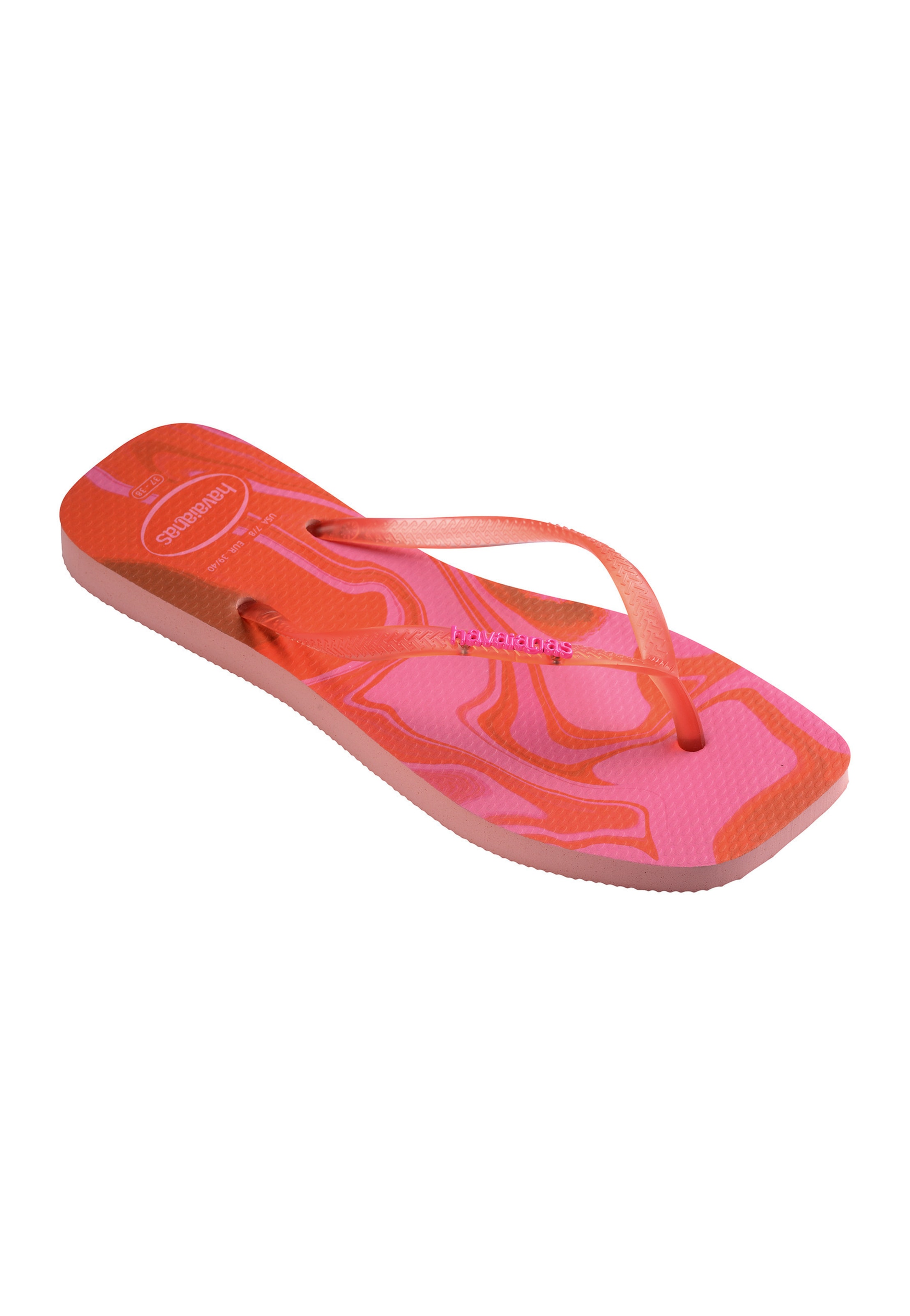 HAVAIANAS - Chinelos de dedo 'Square Jelly' em rosa