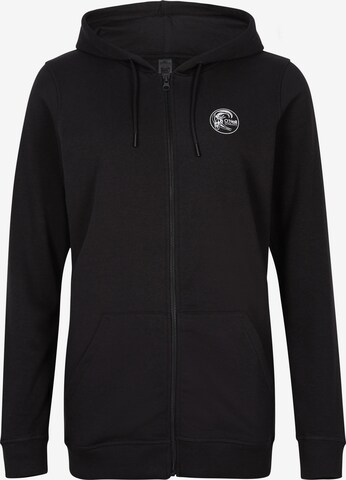 O'NEILL Zip-Up Hoodie 'Circle Surfer' in Black: front