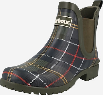 Barbour - Botas de borracha 'Wilton' em verde: frente